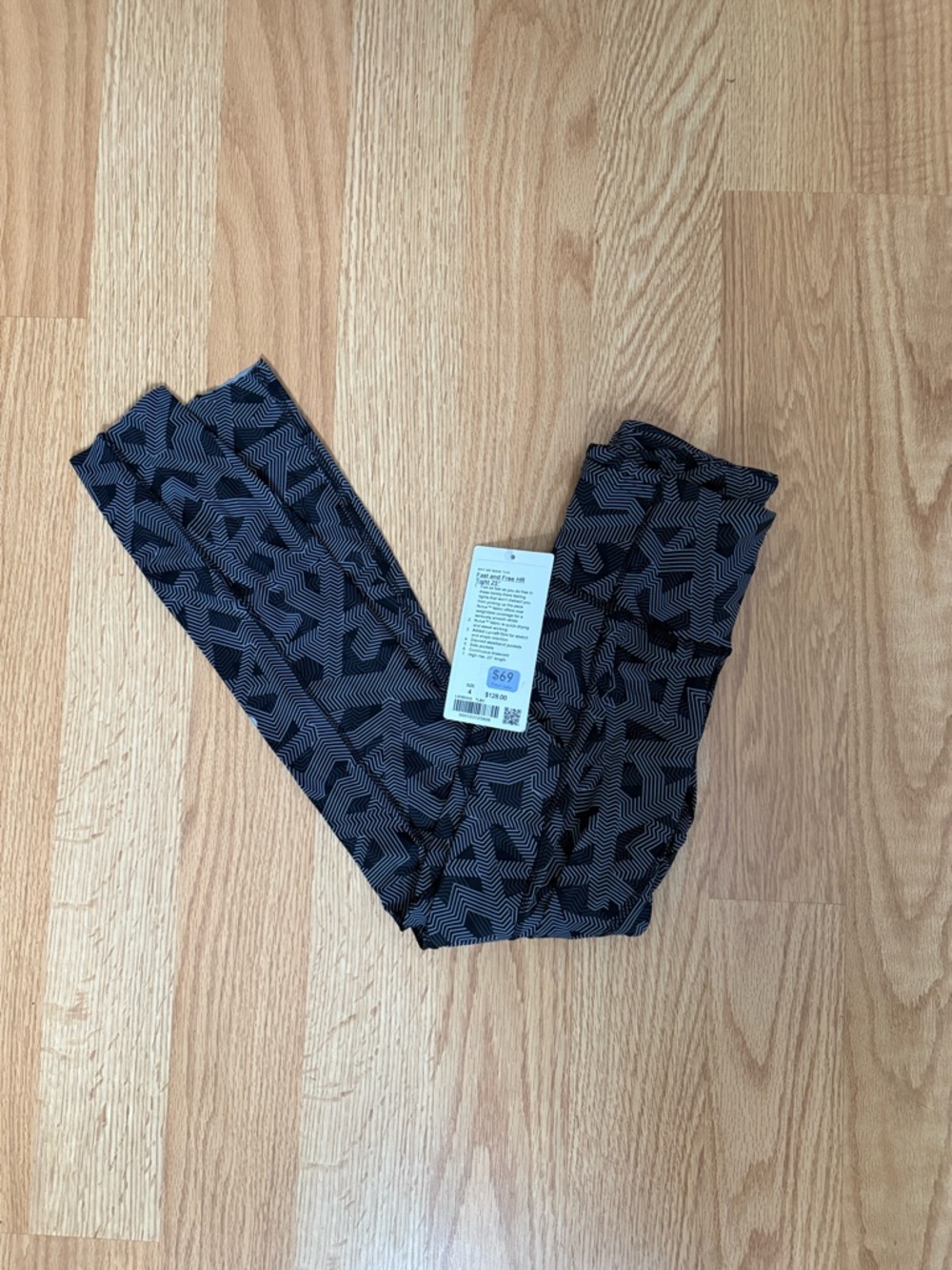 lululemon athletica Black Geo-Pattern Leggings